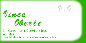 vince oberle business card